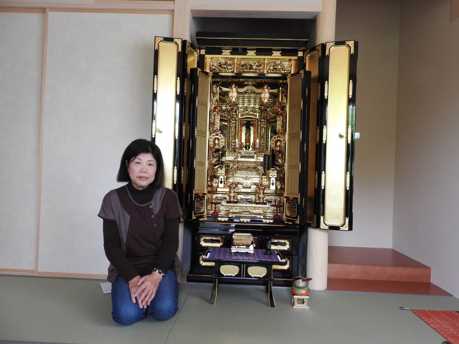 施工後のお客様との記念写真1